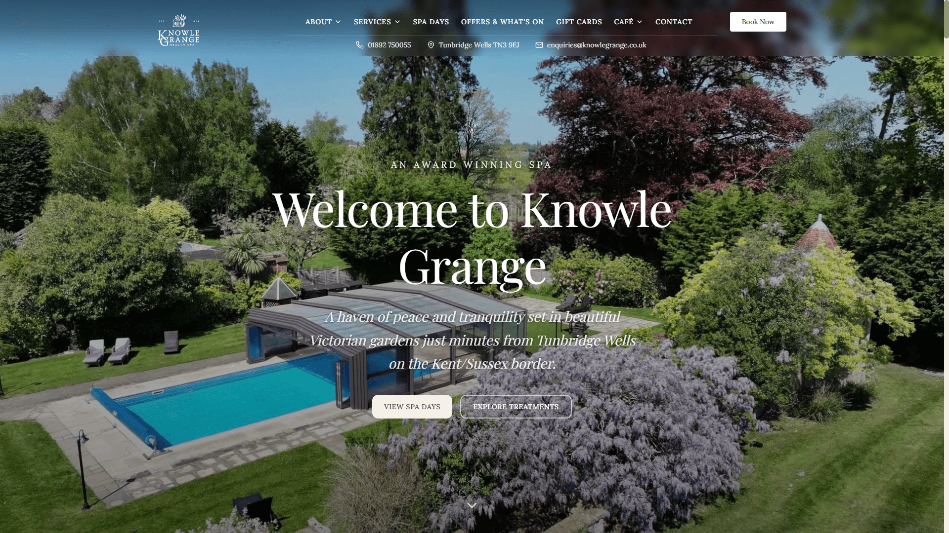 Knowle Grange website built by Boostkit