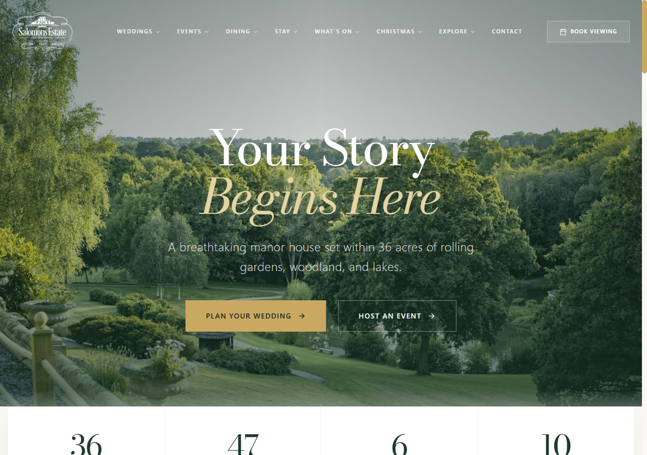 Salomons Estate website built by Boostkit