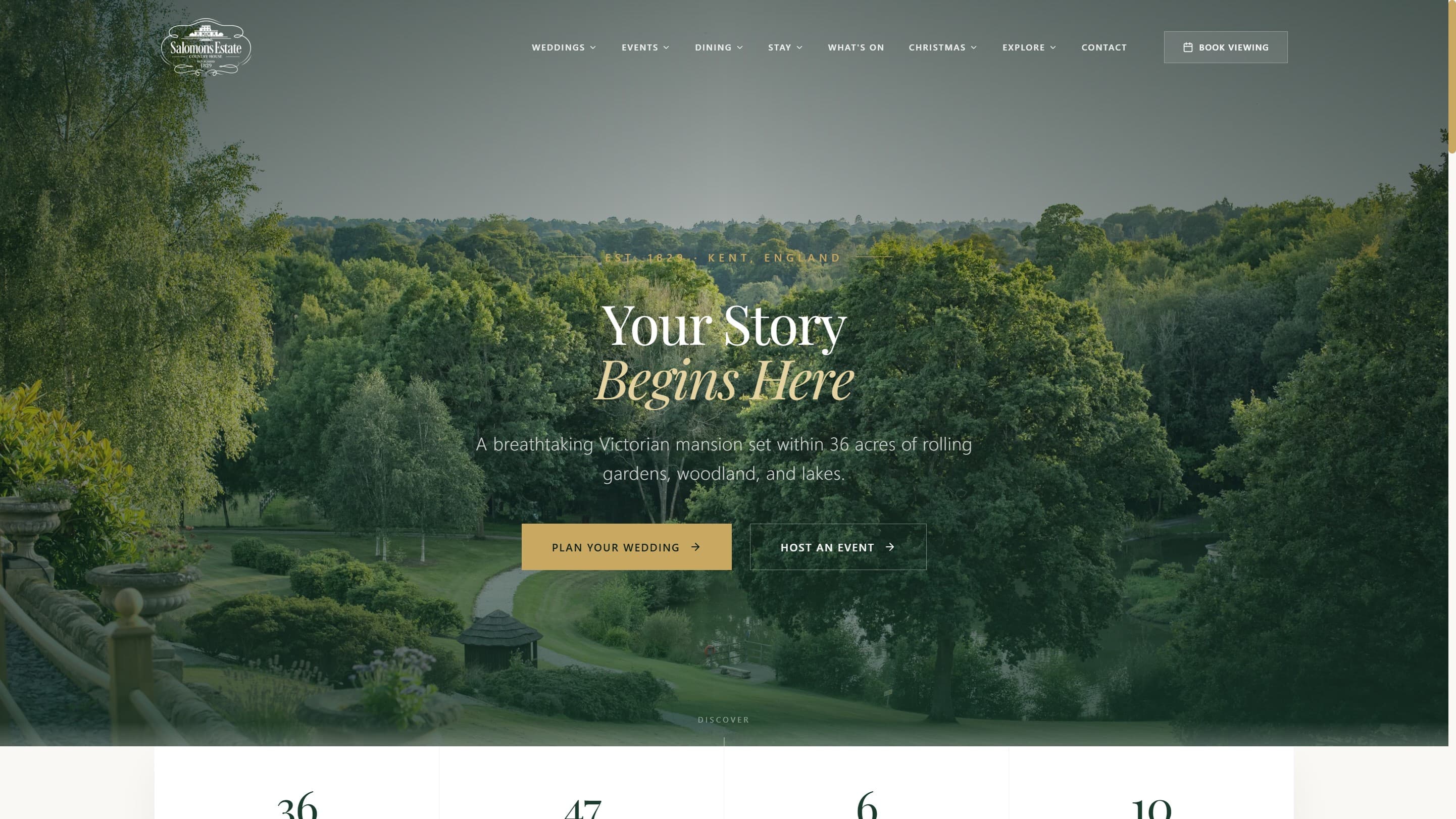 Salomons Estate website designed by Boostkit