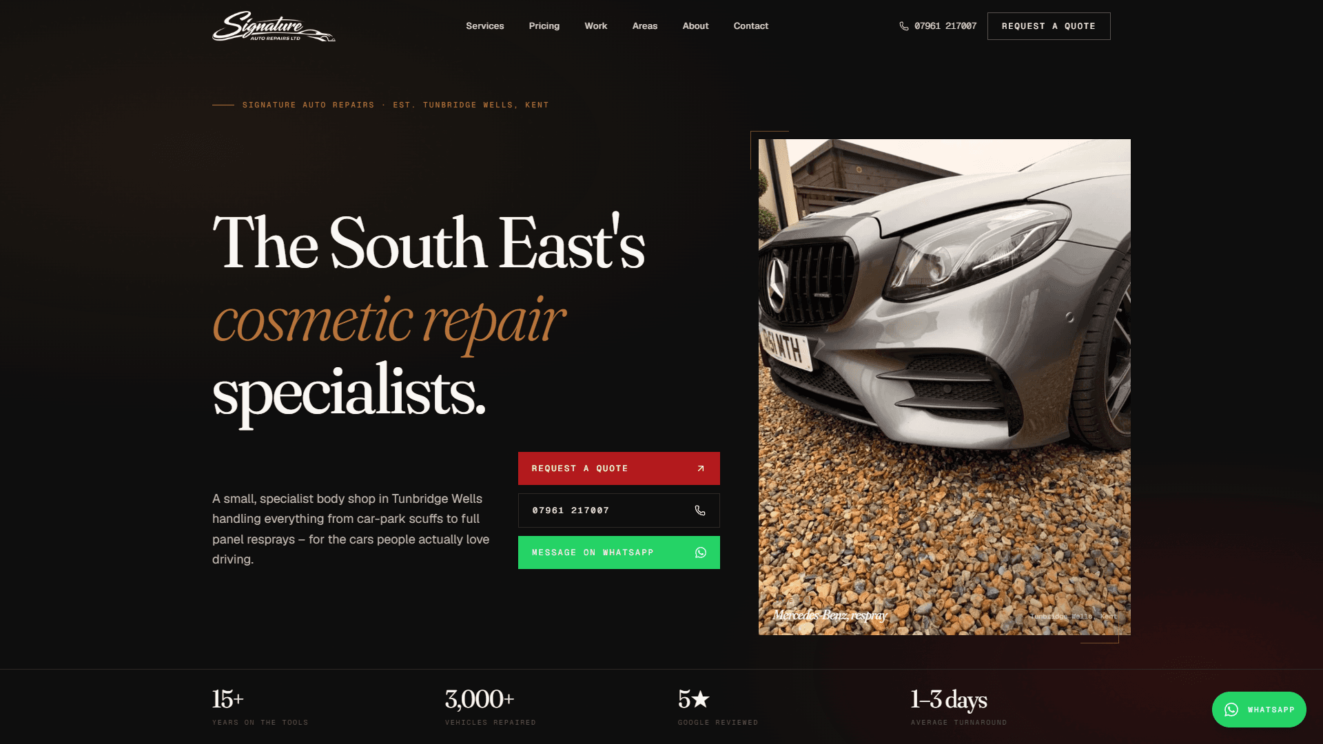 Signature Auto Repairs Website